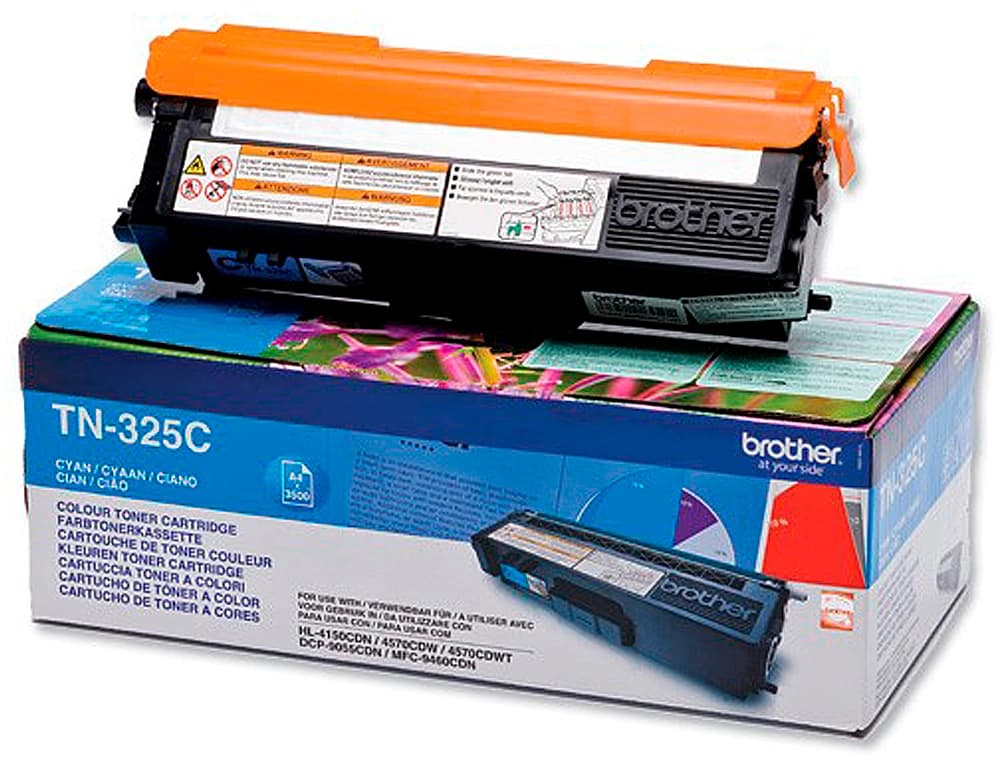 Toner brother tn-325c cian -3.500pag- hl-4140cn hl-4150cdn hl-4570cdw dcp-9055cdn dcp-9270cdw