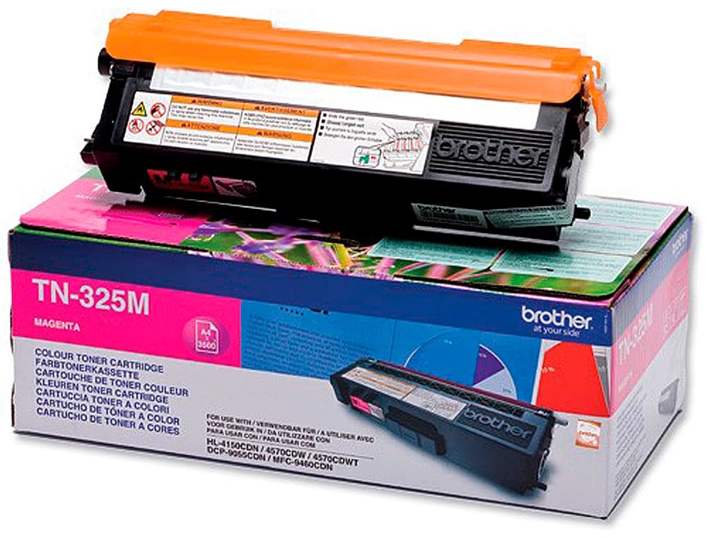 Toner brother tn-325m magenta -3,500pag- hl-4140cn hl-4150cdn hl-4570cdw dcp-9055cdn dcp-9270cdw