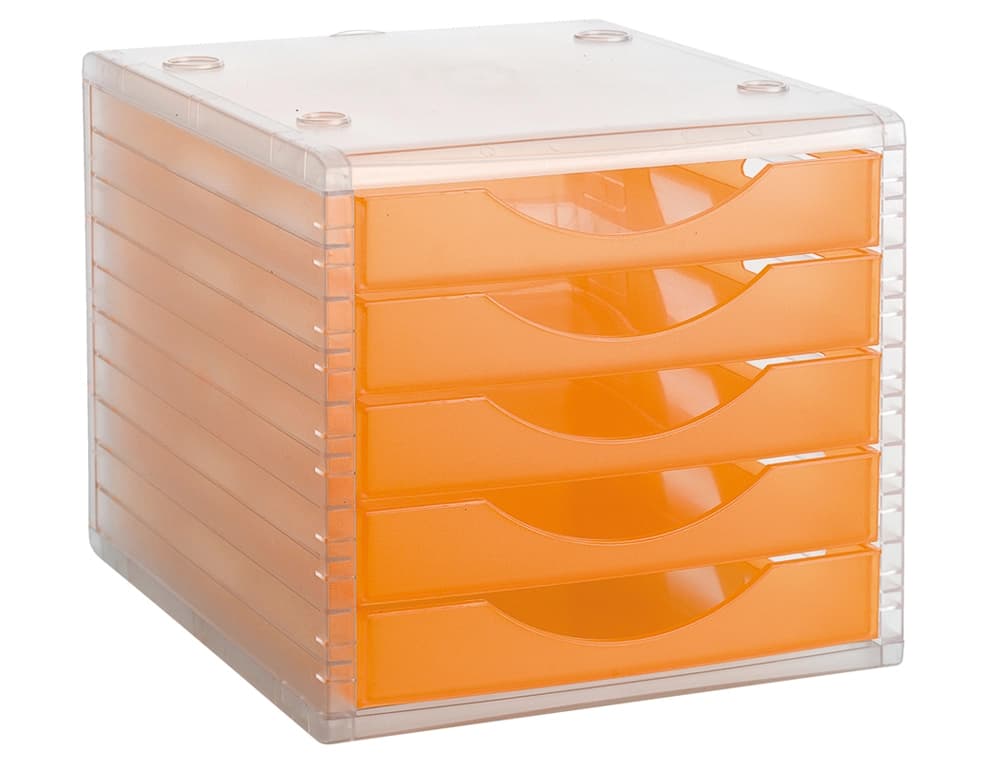 Fichero cajones de sobremesa archivo 2000 340x270x260 mm apilables 5 cajones