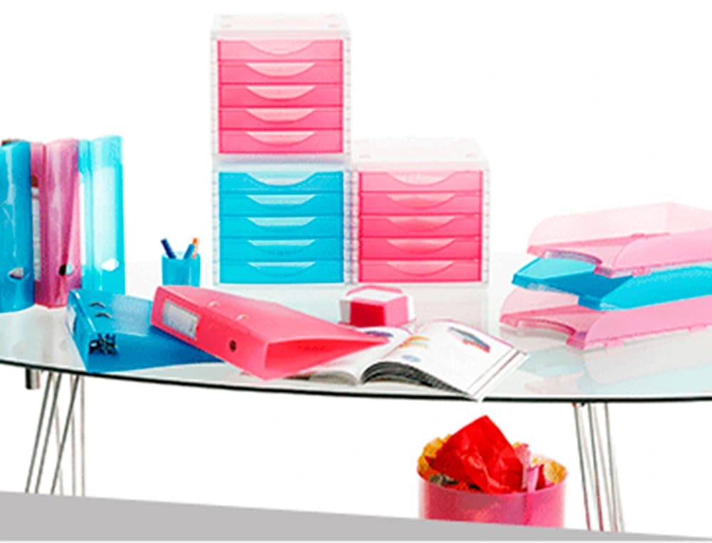 Fichero cajones de sobremesa archivo 2000 340x270x260 mm apilables 5 cajones