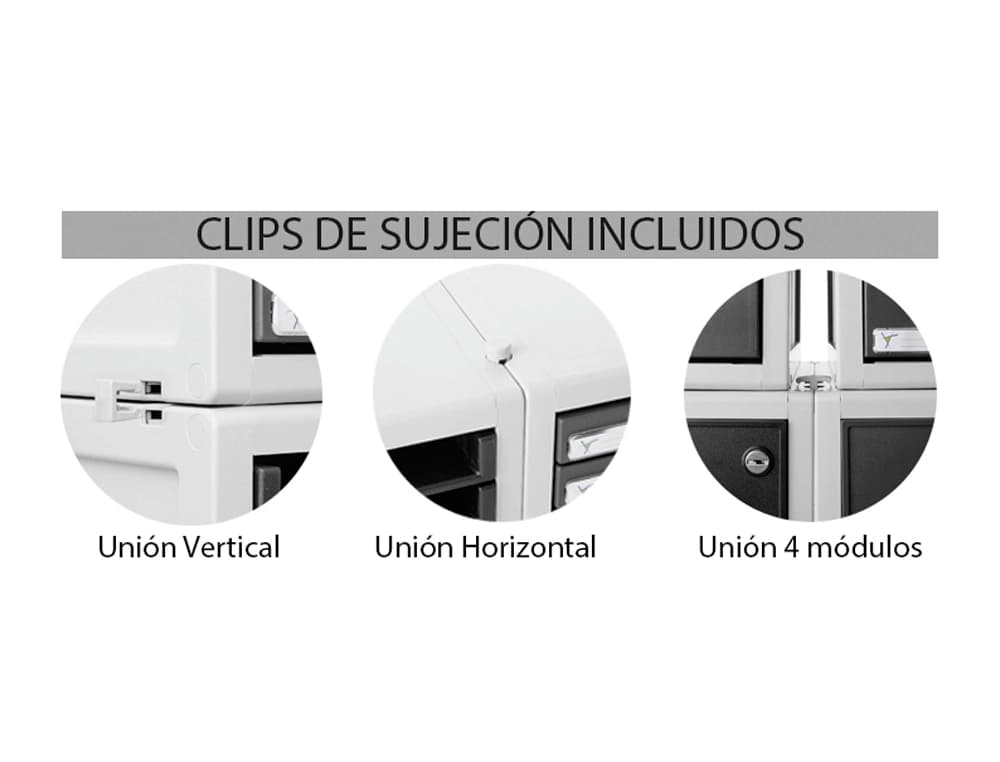 Archivador archisystem para carpetas colgantes con cerradura 356x474x303 mm color gris