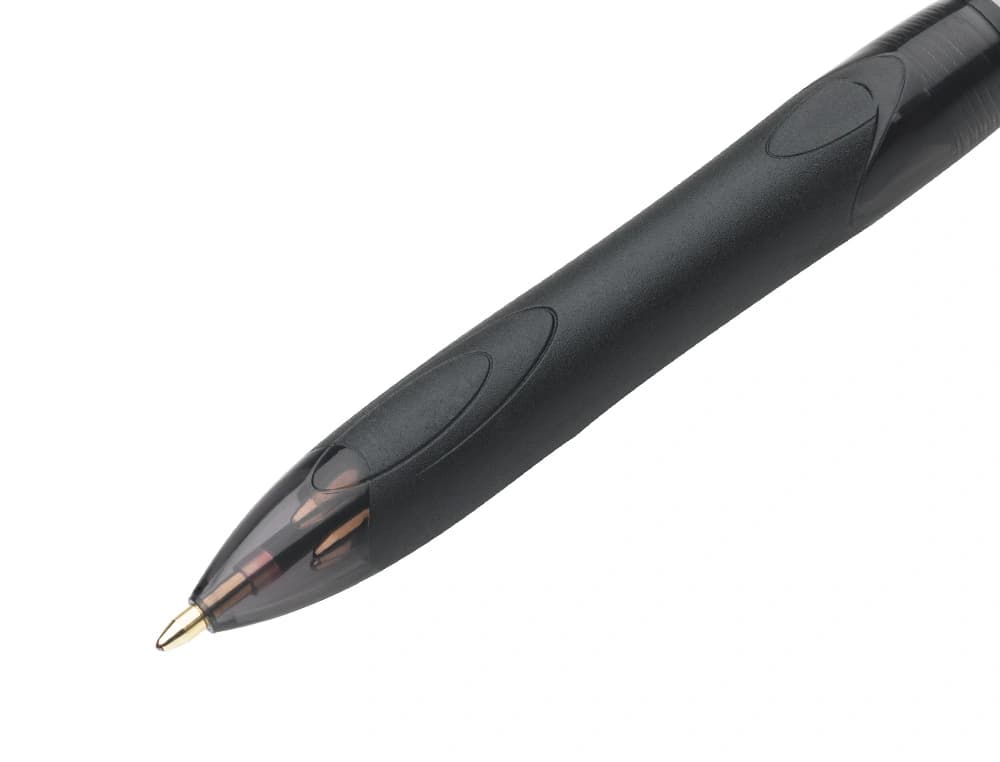 Boligrafo bic cuatro colores con grip colore negro punta 1,3 mm