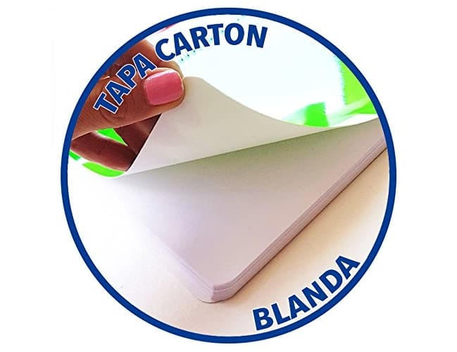 Bloc espiral oxford cartoncillo 80 hojas cuadros 4 mm