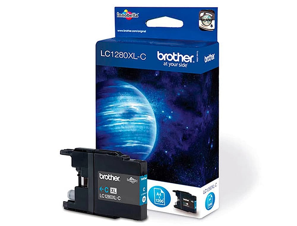 Ink-jet brother lc-1280xlcbp cian -1,200pag- mfc-j6510dw mfc-j6710dw mfc-j6910dw