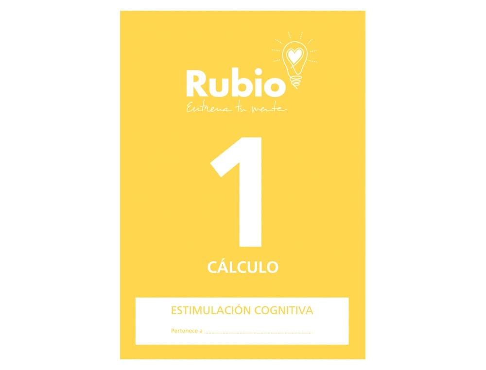Cuaderno rubio entrena tu mente estimulacion cognitiva calculo 1