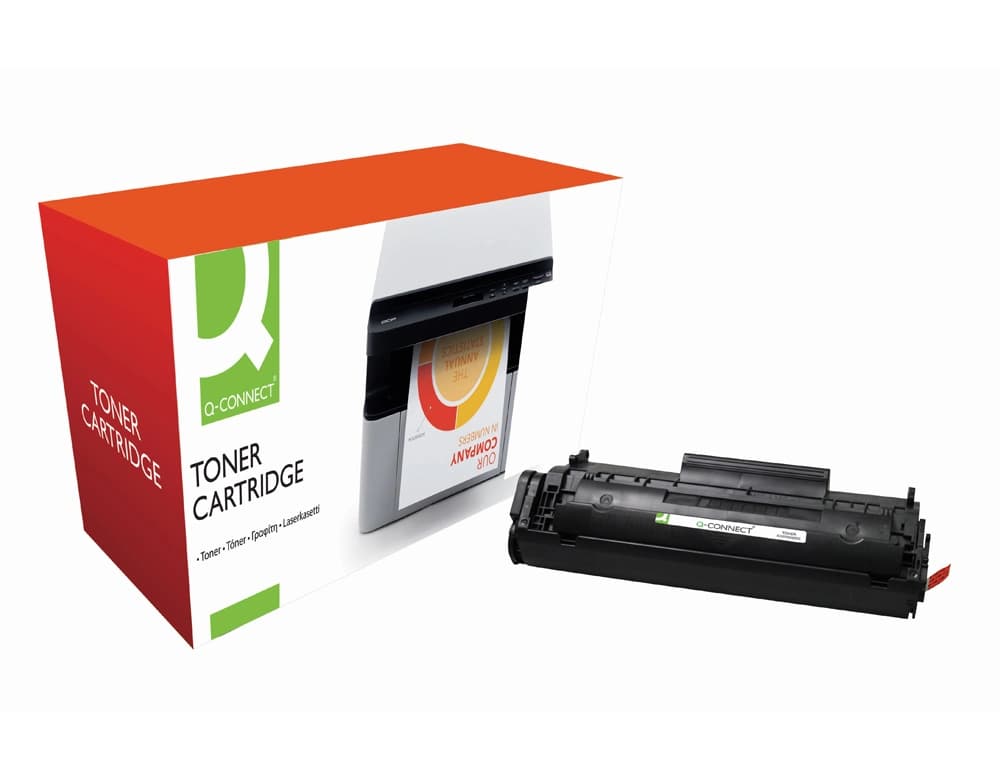 Toner q-connect compatible hp q2612a para laserjet 1010 -2.000pag- negro