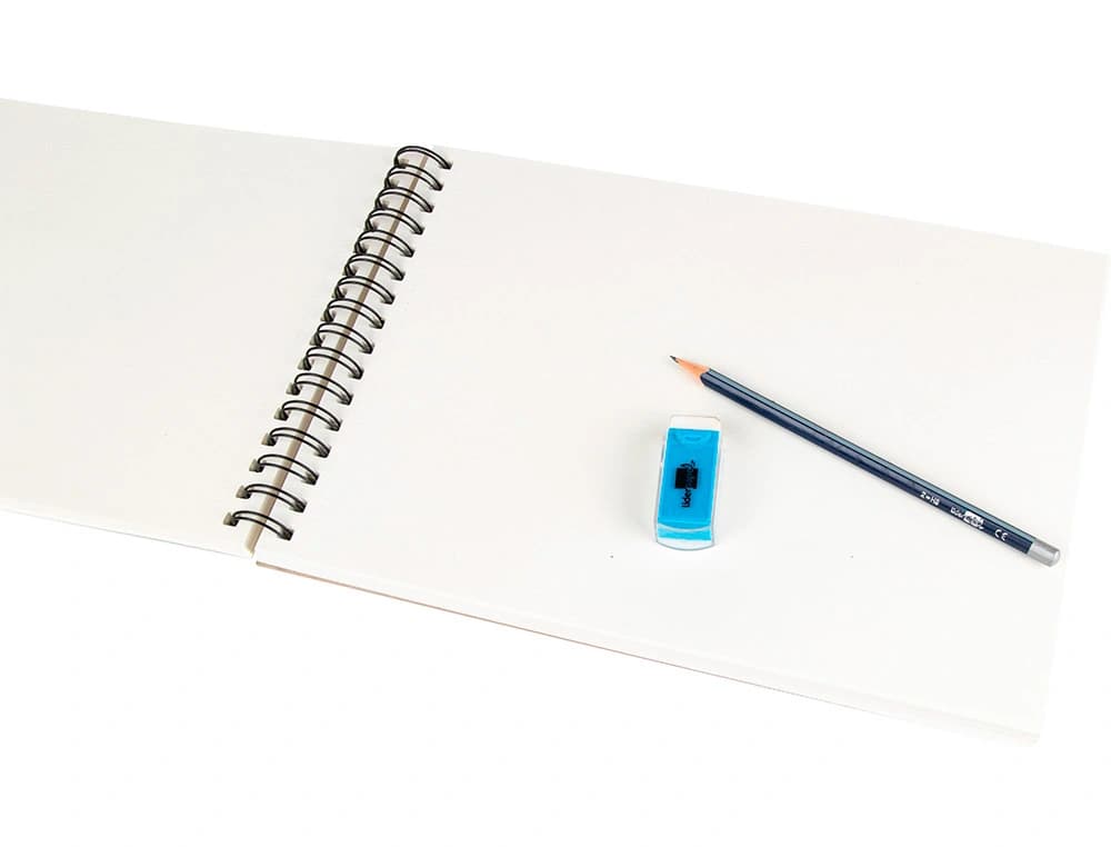 Bloc dibujo liderpapel esbozos espiral din a4 210x297mm 100 hojas 90gr/m2 sin recuadro