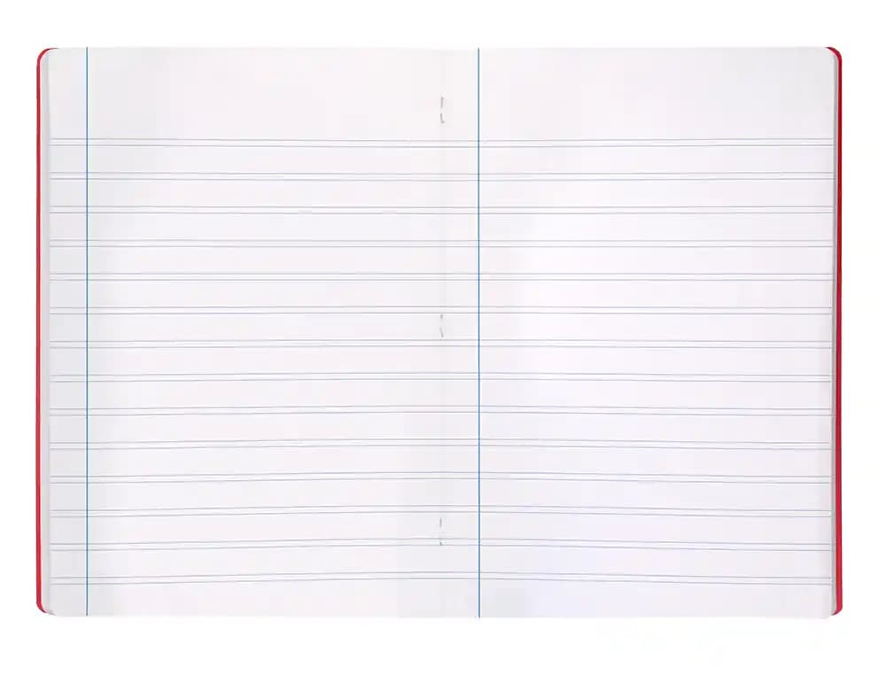Libreta liderpapel 360 tapa de plastico 48 hojas 90gr pauta 5 2,5mm con margen colores surtidos