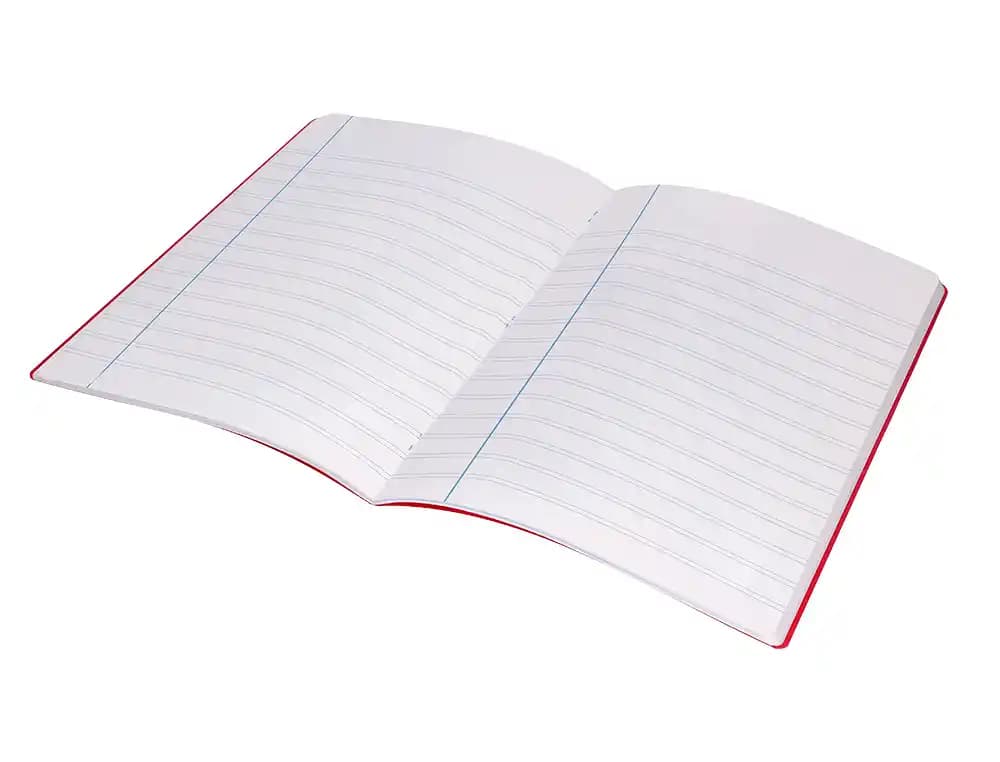 Libreta liderpapel 360 tapa de plastico a4 48 hojas 90gr pauta 4ª 3,5mm con margen colores surtidos