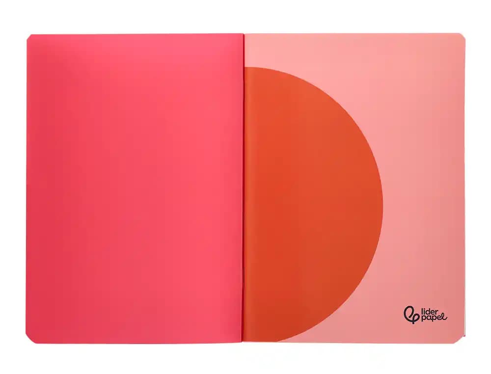 Libreta liderpapel 360 tapa de plastico a4 48 hojas 90gr pauta 4ª 3,5mm con margen colores surtidos