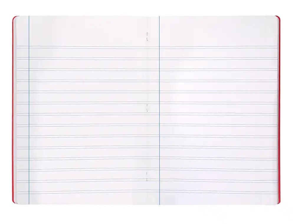 Libreta liderpapel 360 tapa de plastico a4 48 hojas 90gr pauta 4ª 3,5mm con margen colores surtidos