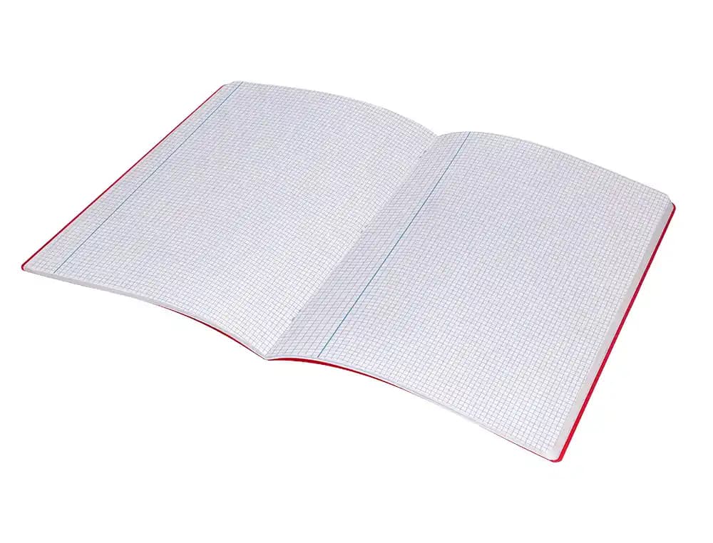 Libreta liderpapel 360 tapa de plastico a4 48 hojas 90gr cuadro 3mm con margen colores surtidos