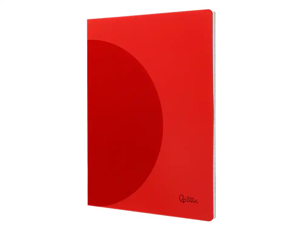 Libreta liderpapel 360 tapa de plastico a4 48 hojas 90gr cuadro 3mm con margen colores surtidos