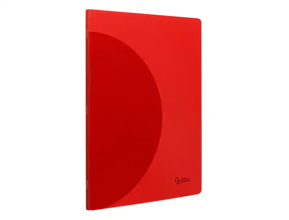 Libreta liderpapel 360 tapa de plastico a4 48 hojas 90gr cuadro 3mm con margen colores surtidos