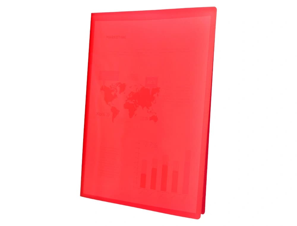 Carpeta liderpapel escaparate 47040 20 fundas polipropileno din a4 translucido