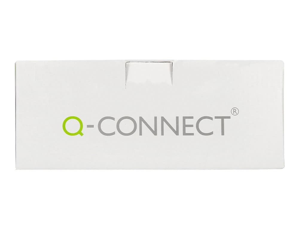 Encuadernador fastener q-connect plastico d-clips color rojo caja de 100 unidades