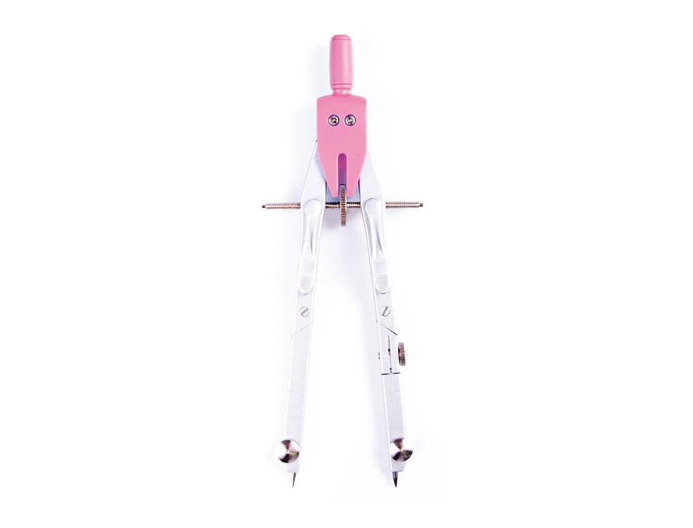 Compas liderpapel con adapatador alargadera y mango extra soft expositor de 16 estuches 2 modelos