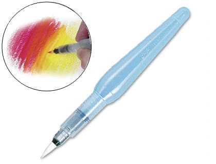 Pentel Pinceles Pentel para productos acuarelables frh-m apto para acuarelas ceras y lápices acuarelables