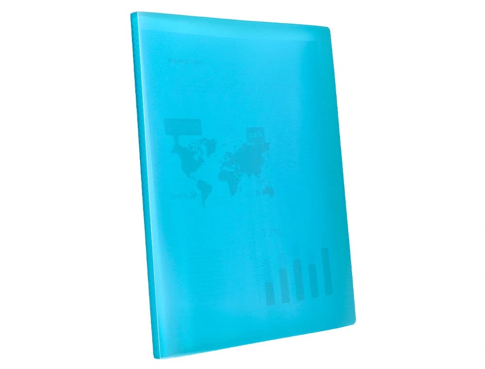 Carpeta liderpapel escaparate 10 fundas polipropileno din a4 opaco