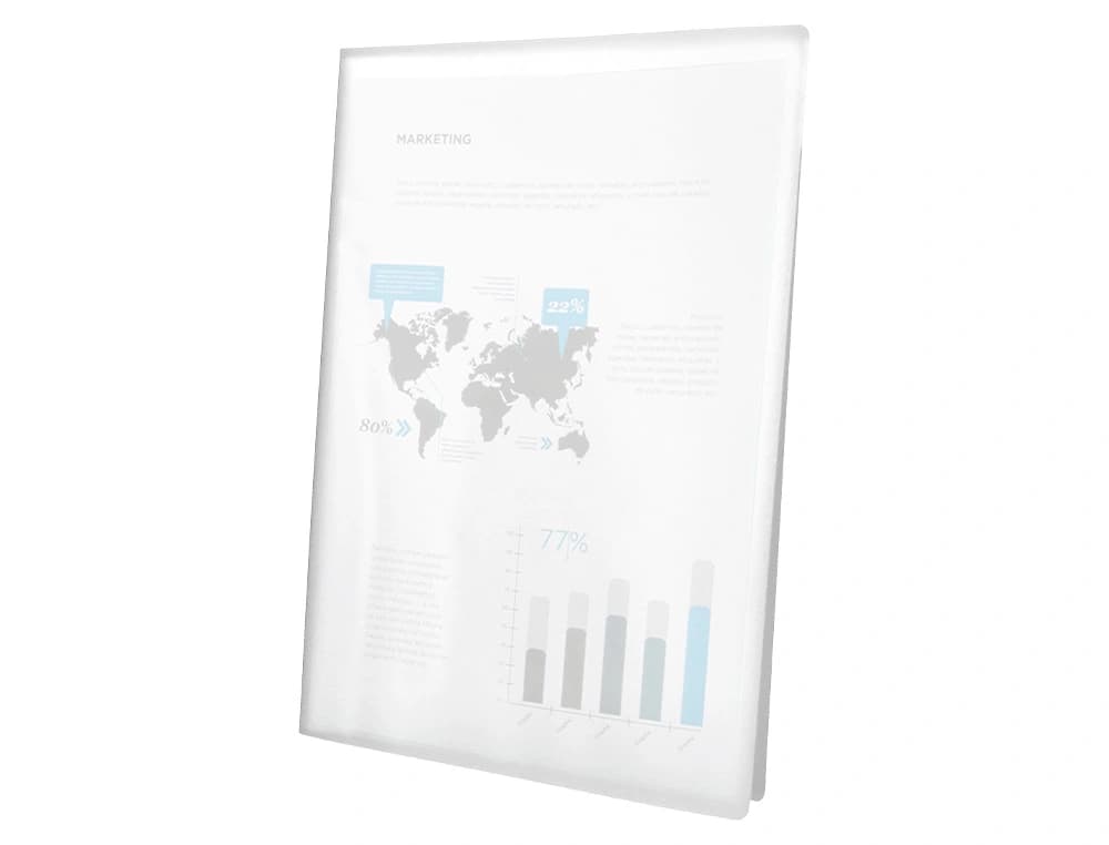 Carpeta liderpapel escaparate 10 fundas polipropileno din a4 opaco