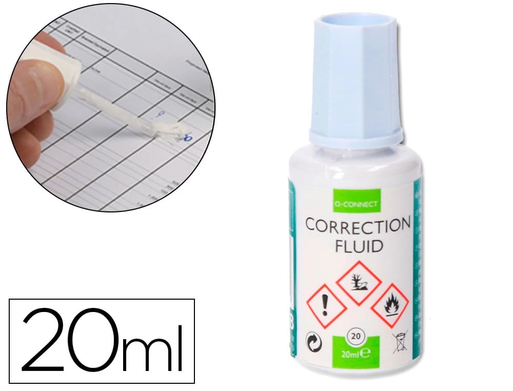 Q-Connect Corrector Q-Connect aplicador pincel bote 20 ml