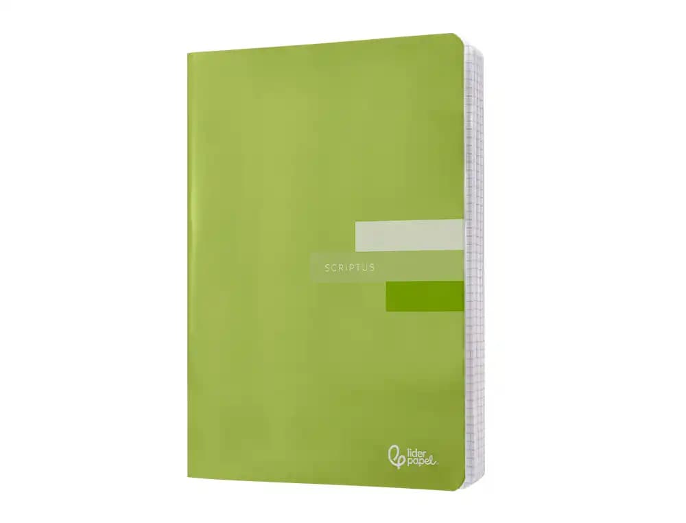 Libreta liderpapel scriptus a5 48 hojas 90gr cuadro 8mm con margen