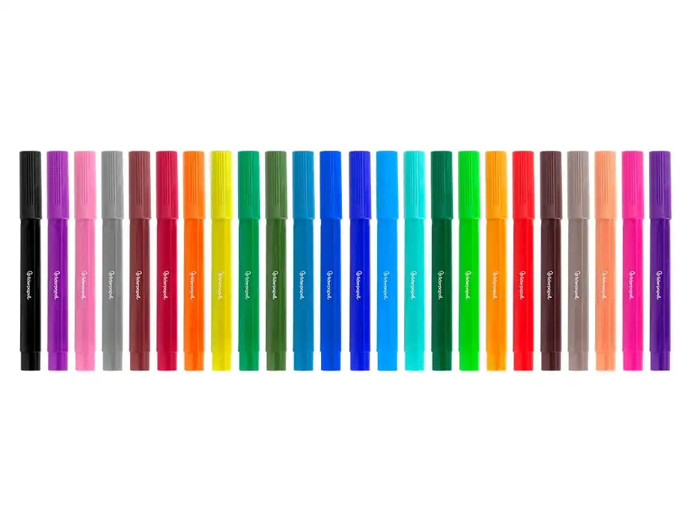 Rotulador liderpapel jumbo caja de 24 unidades colores surtidos