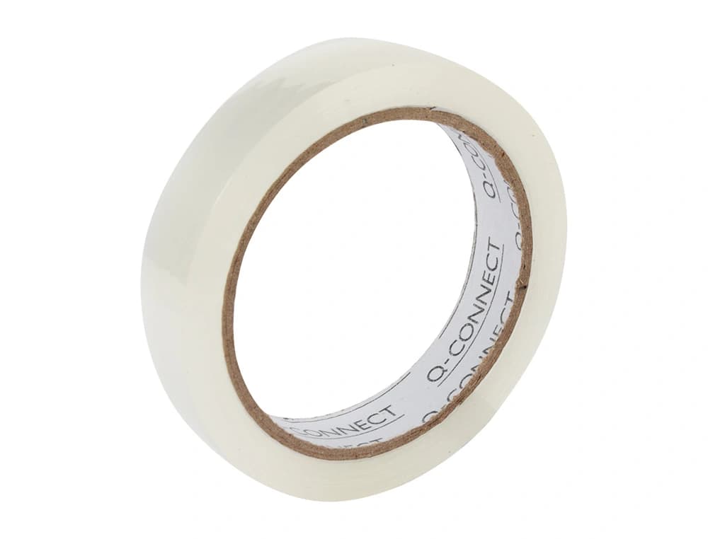 Cinta adhesiva q-connect transparente 66 mt x 19 mm encelofanada