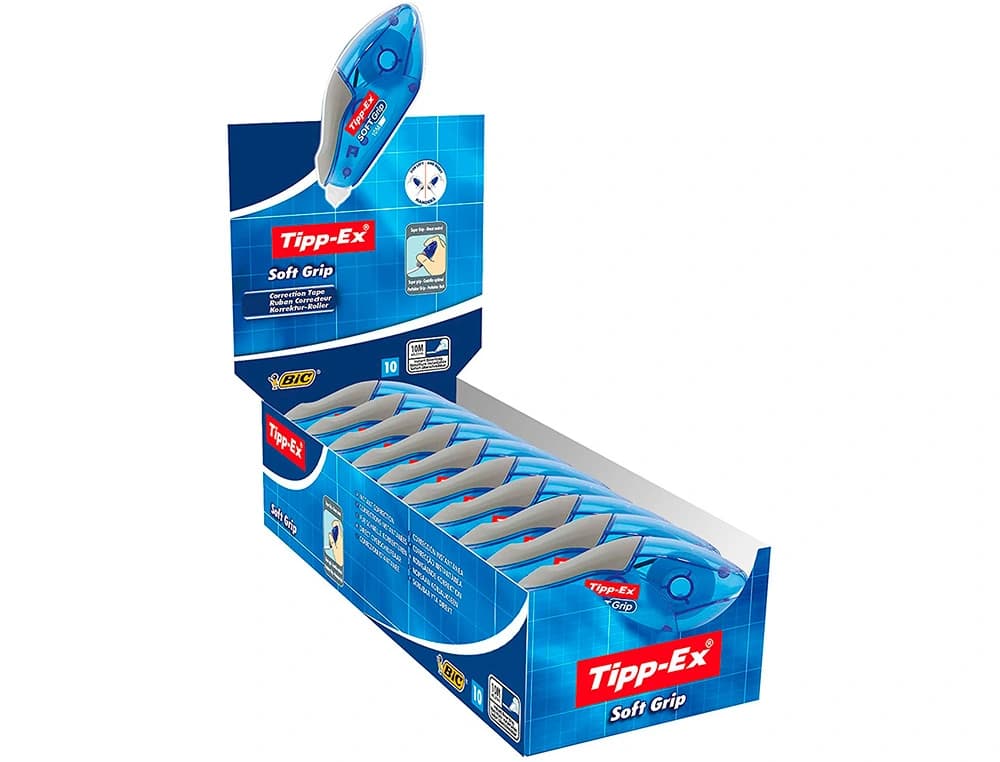 Corrector tipp-ex cinta soft grip 4,2 mm x 10 mt