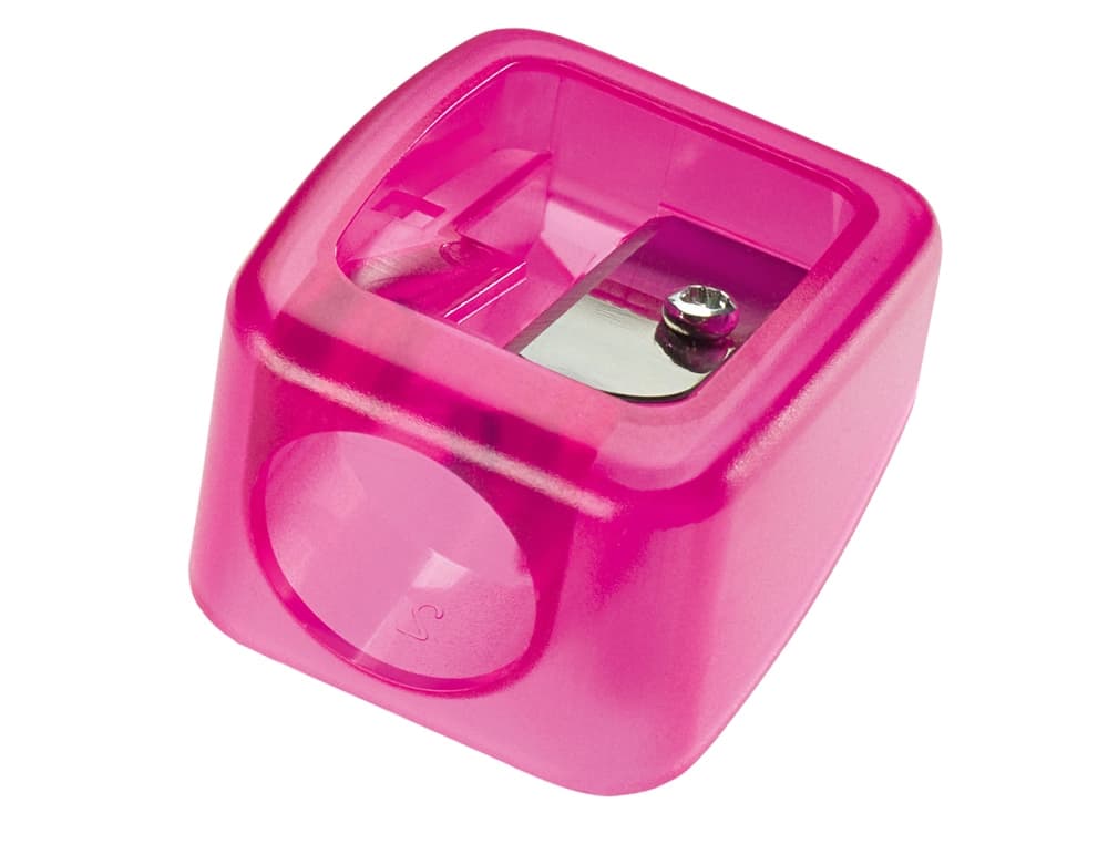 Sacapuntas m+r plastico para ceras gruesas de 16m 1 uso colores surtidos