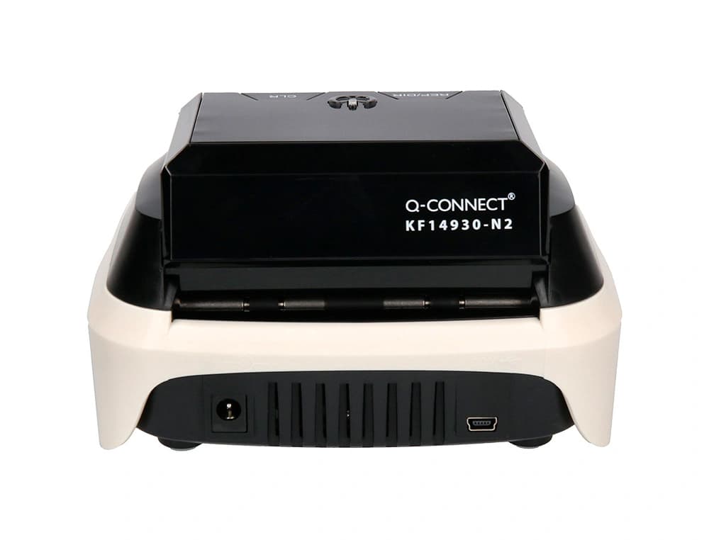 Detector y contador q-connect de billetes falsos con cargador electrico puerto usb actualizacion de divisas