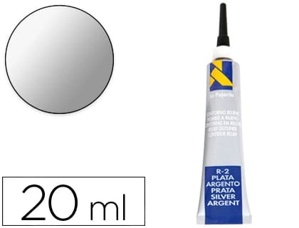 La pajarita Contorno relieve la pajarita plata r-2 tubo 20 ml