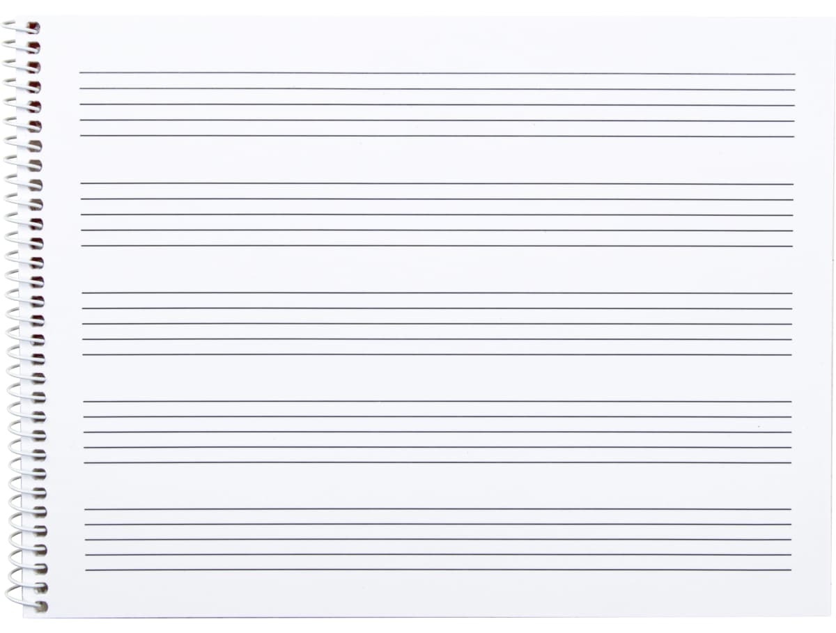 Bloc musica liderpapel pentagrama 4mm cuarto 20 hojas 100g/m2