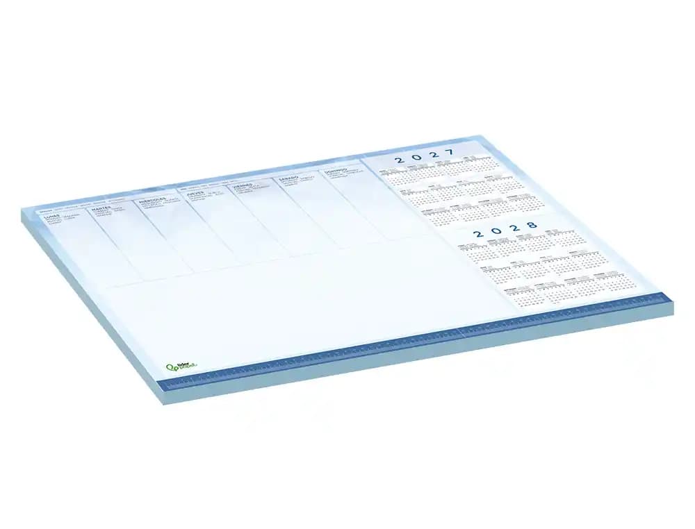 Planning sobremesa semanal liderpapel 40x60 cm 90 gr 50 hojas 2026-2027