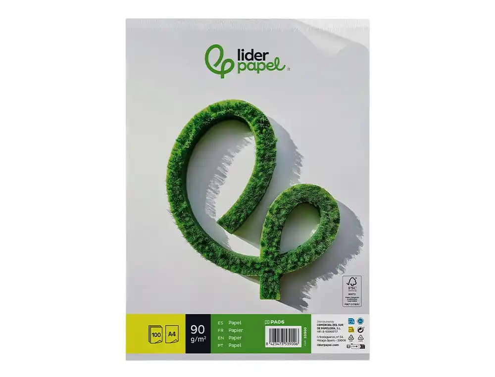 Papel liderpapel liso paquete de 100 hojas