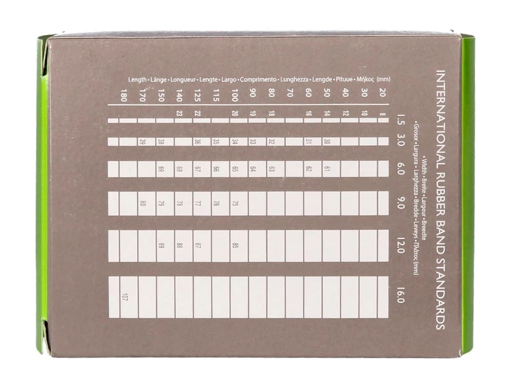 Gomillas elasticas q-connect 100 gr numero 9 90 x 2 mm