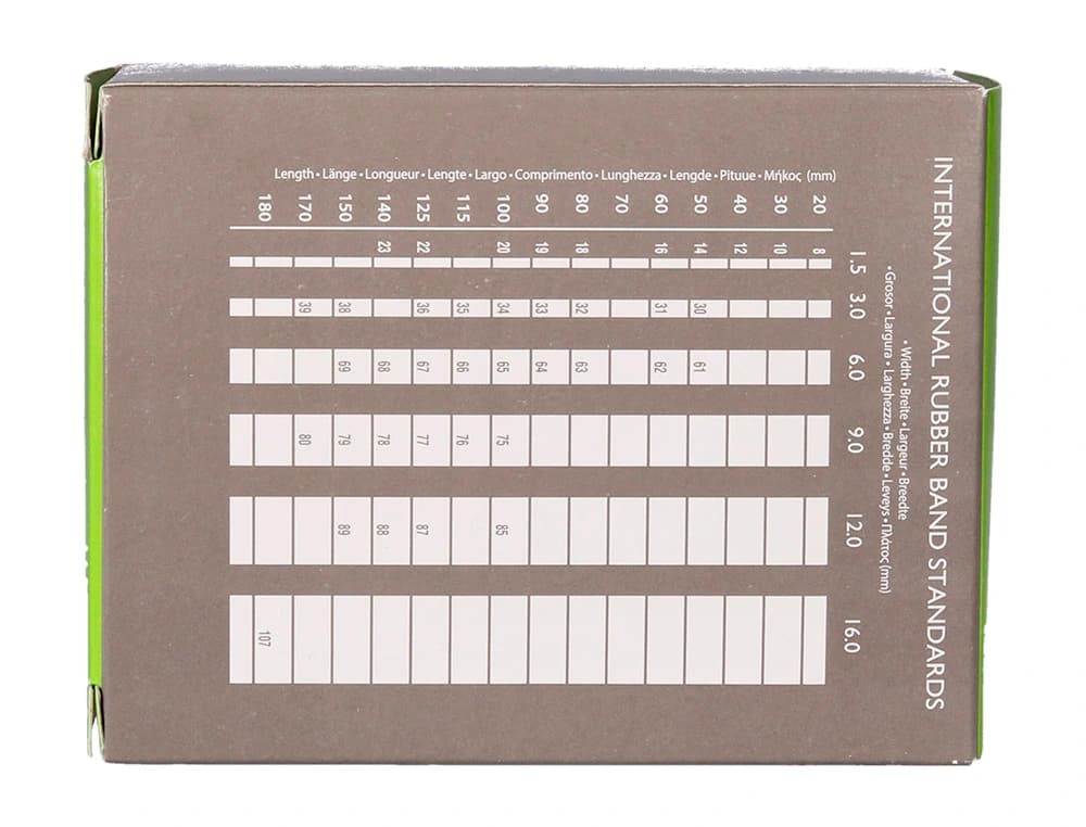 Gomillas elasticas q-connect 100 gr numero 12 120 x 2 mm