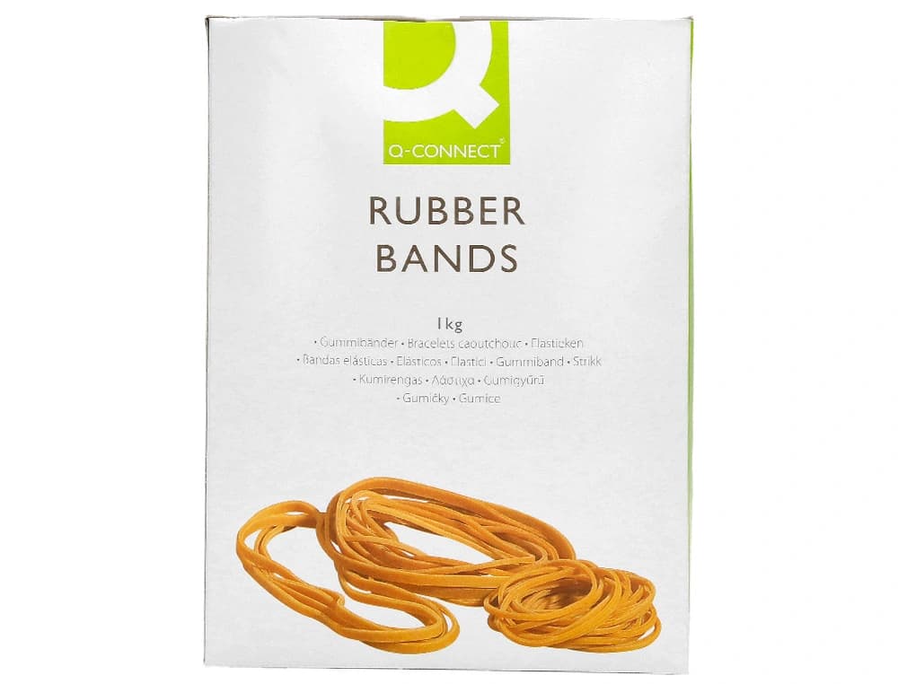 Gomillas elasticas q-connect 1000 gr numero 20 200 x 2 mm
