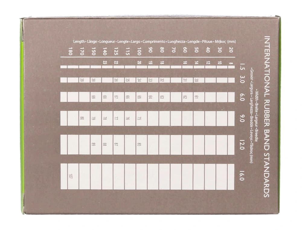Bandas elasticas q-connect 100 gr 125 x 9 mm numero 12,5