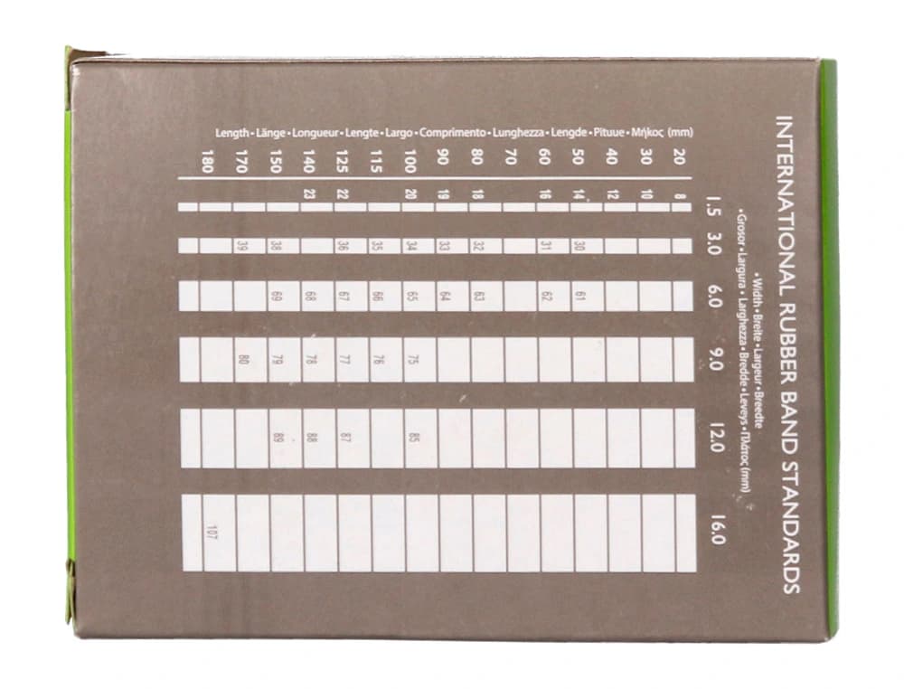 Bandas elasticas q-connect 100 gr 150x9 mm numero 15