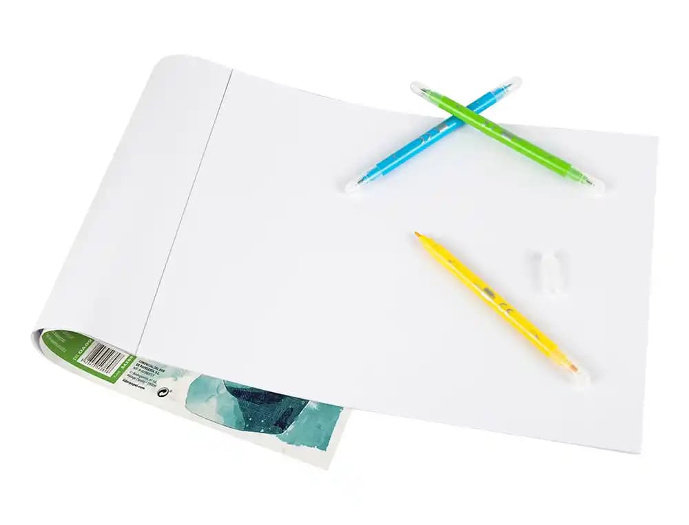 Bloc dibujo liderpapel artistico encolado 594x420mm 24+6 hojas 120g/m2 sin recuadro