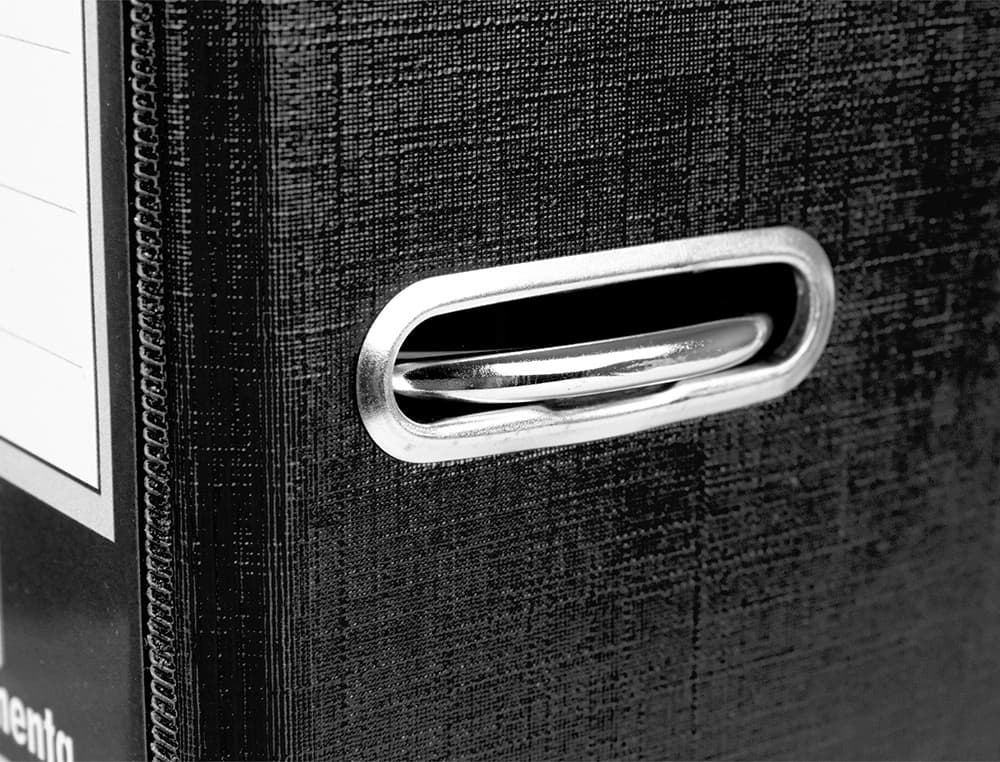 Módulo Liderpapel de 2 archivadores tamaño folio con mecanismo de palanca de 75 mm y Rado – Negro