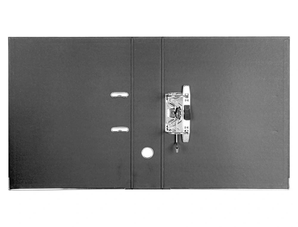Módulo Liderpapel de 2 archivadores tamaño folio con mecanismo de palanca de 75 mm y Rado – Negro