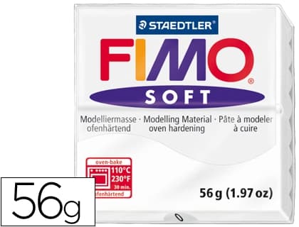 Staedtler Pasta de modelar Staedtler FIMO soft para hornear, bloque de 57 g en 16 colores