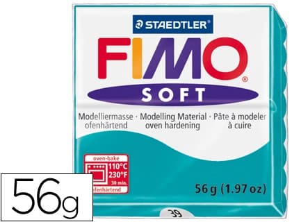 Staedtler Pasta de modelar Staedtler FIMO soft para hornear, bloque de 57 g en 16 colores