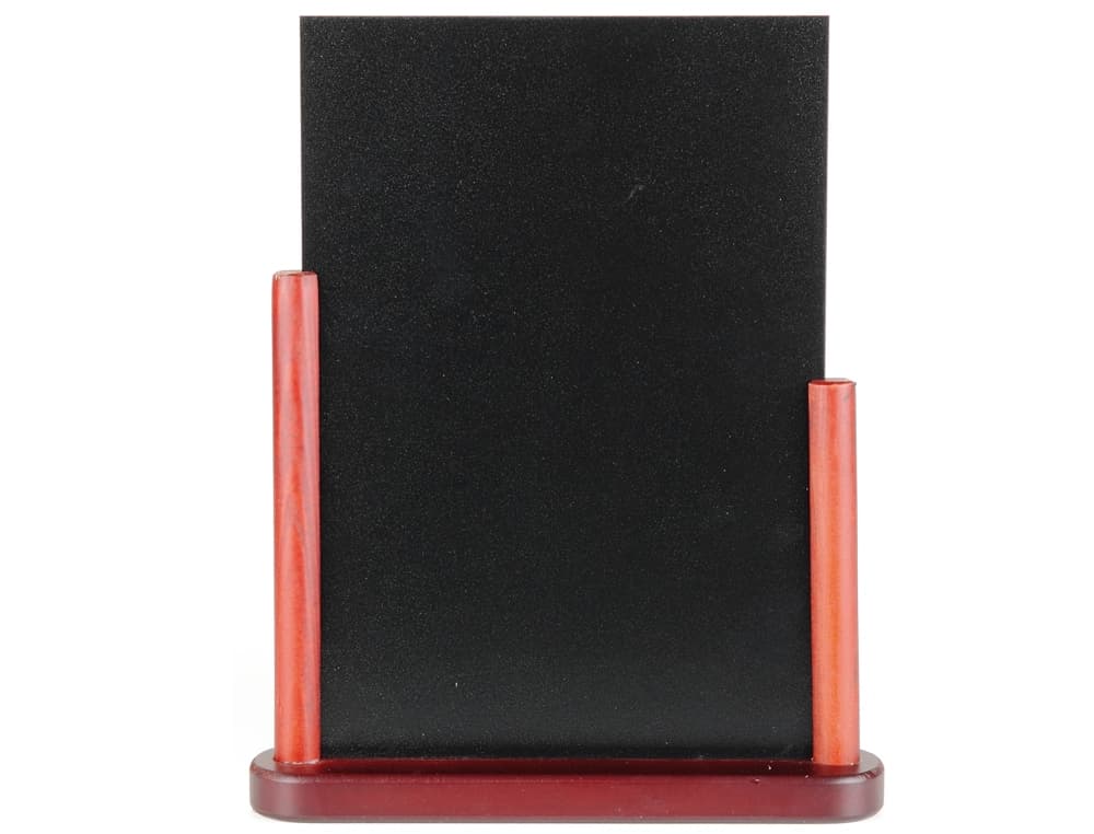 Pizarra negra liderpapel doble cara de madera con superficie para rotuladores tipo tiza 21x30cm