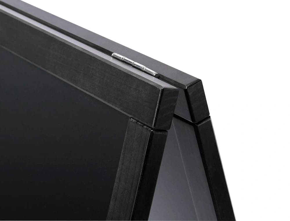 Pizarra negra liderpapel caballete doble cara de madera con superficie para rotuladores tipo tiza 55x85 cm