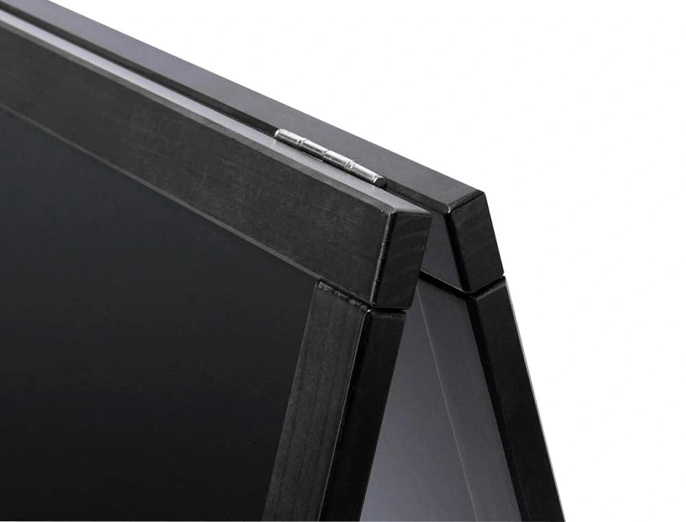 Pizarra negra liderpapel caballete doble cara de madera con superficie para rotuladores 75x135 cm