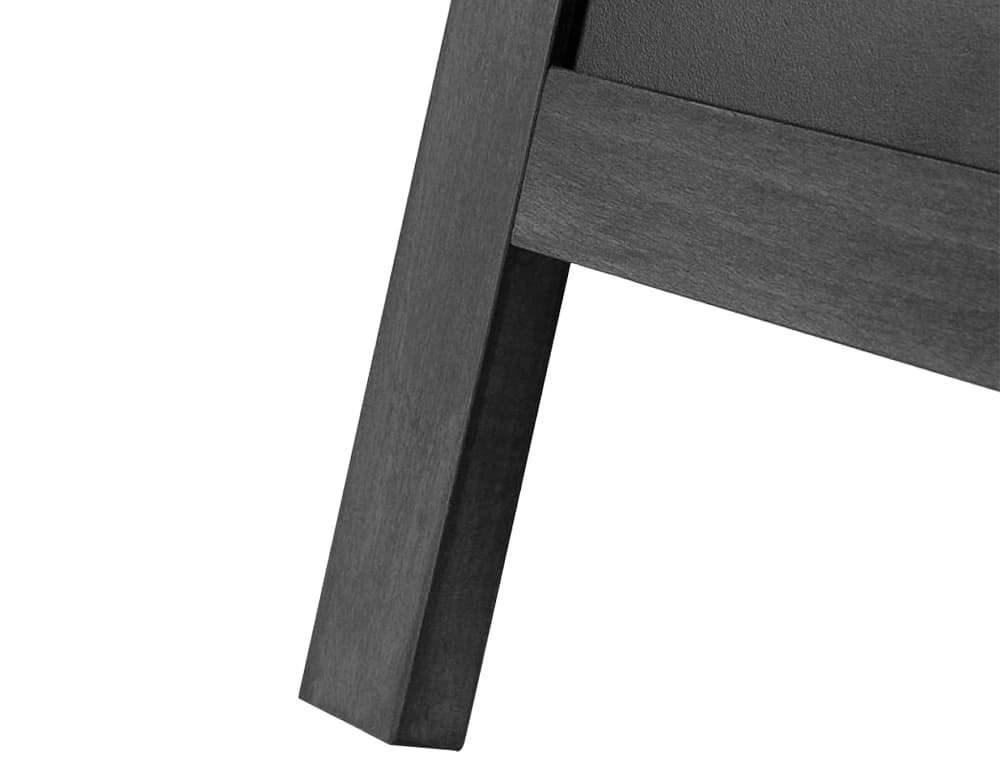 Pizarra negra liderpapel caballete doble cara de madera con superficie para rotuladores 75x135 cm