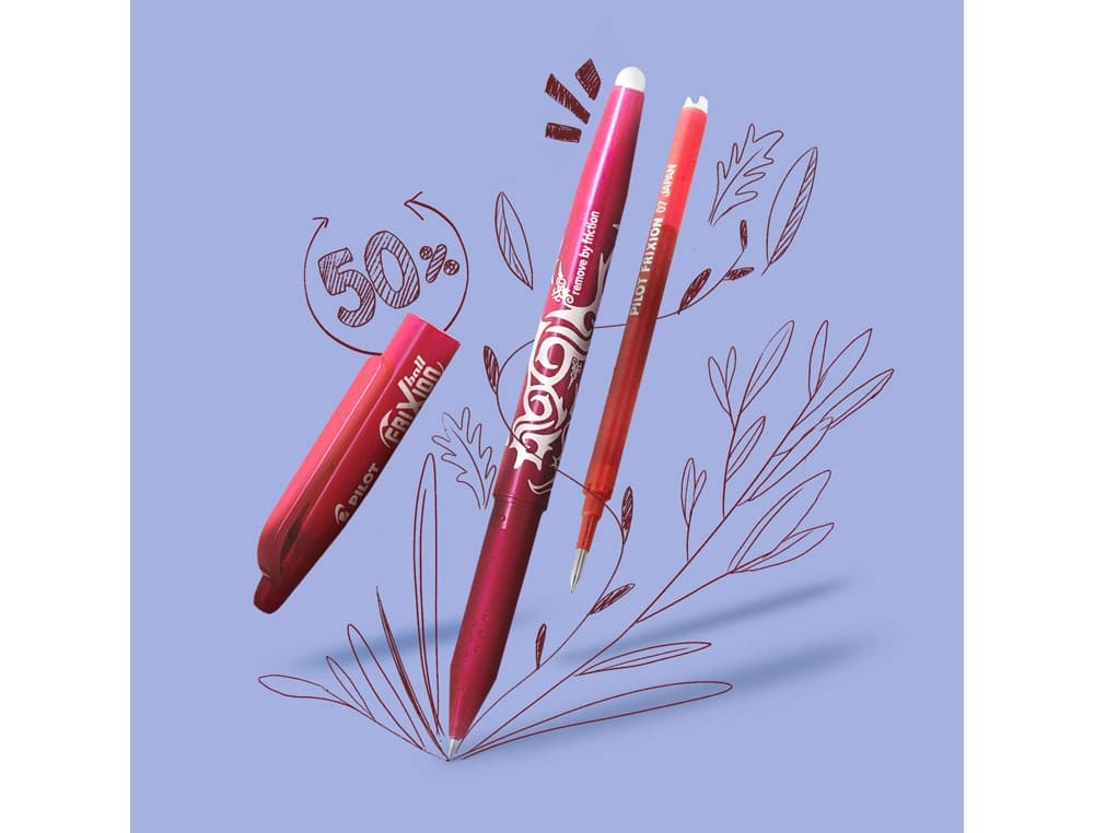 Recambio para bolígrafo Pilot FriXion Ball Clicker, caja de 3 unidades – Rojo